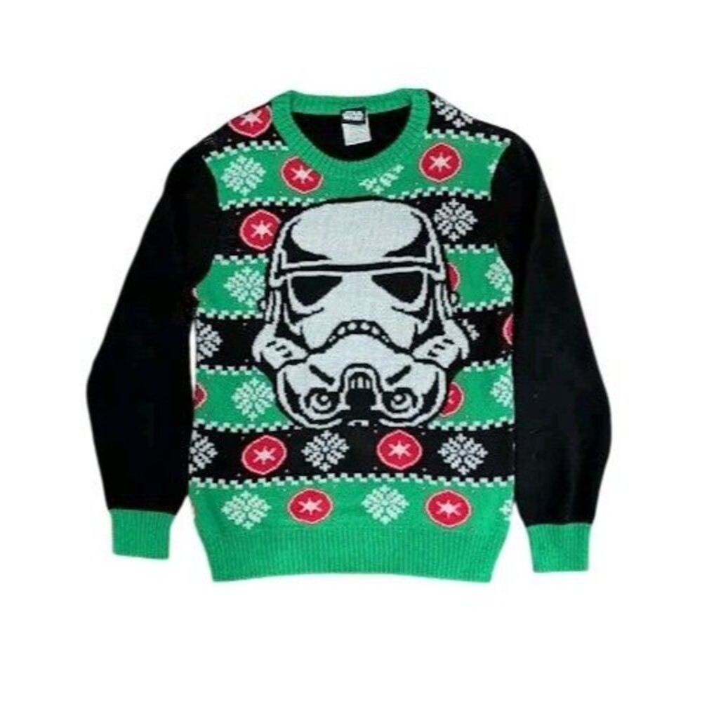 STAR WARS STORMTROOPER UGLY CHRISTMAS SWEATER BOYS MEDIUM